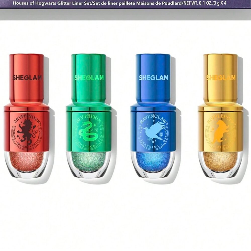 NWOT! SHEGLAM x Harry Potter Hogwarts Houses Glitter Liner Set